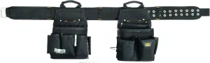 CLC Custom Leathercraft 5609 3 Piece Electrical Combo Tool Belt, 20 Pocket, Black, 29-46 inches