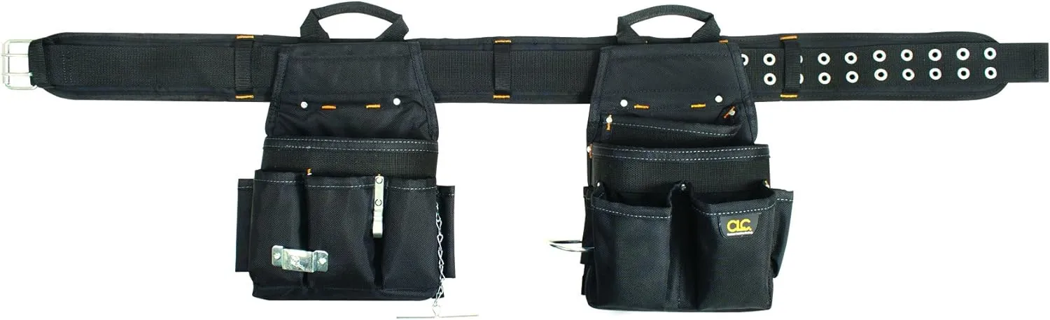 CLC Custom Leathercraft 5609 3 Piece Electrical Combo Tool Belt, 20 Pocket, Black, 29-46 inches