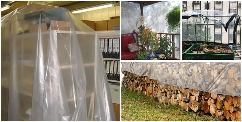 Clear Tarps in Multiple Sizes Transparent Tarpaulin Waterproof Tarpaulin 00% UV & Weather Resistant Vinyl Coated PVC Tarps/Perfect for Curtains (Color : Clear, Size : 3 * 5m)