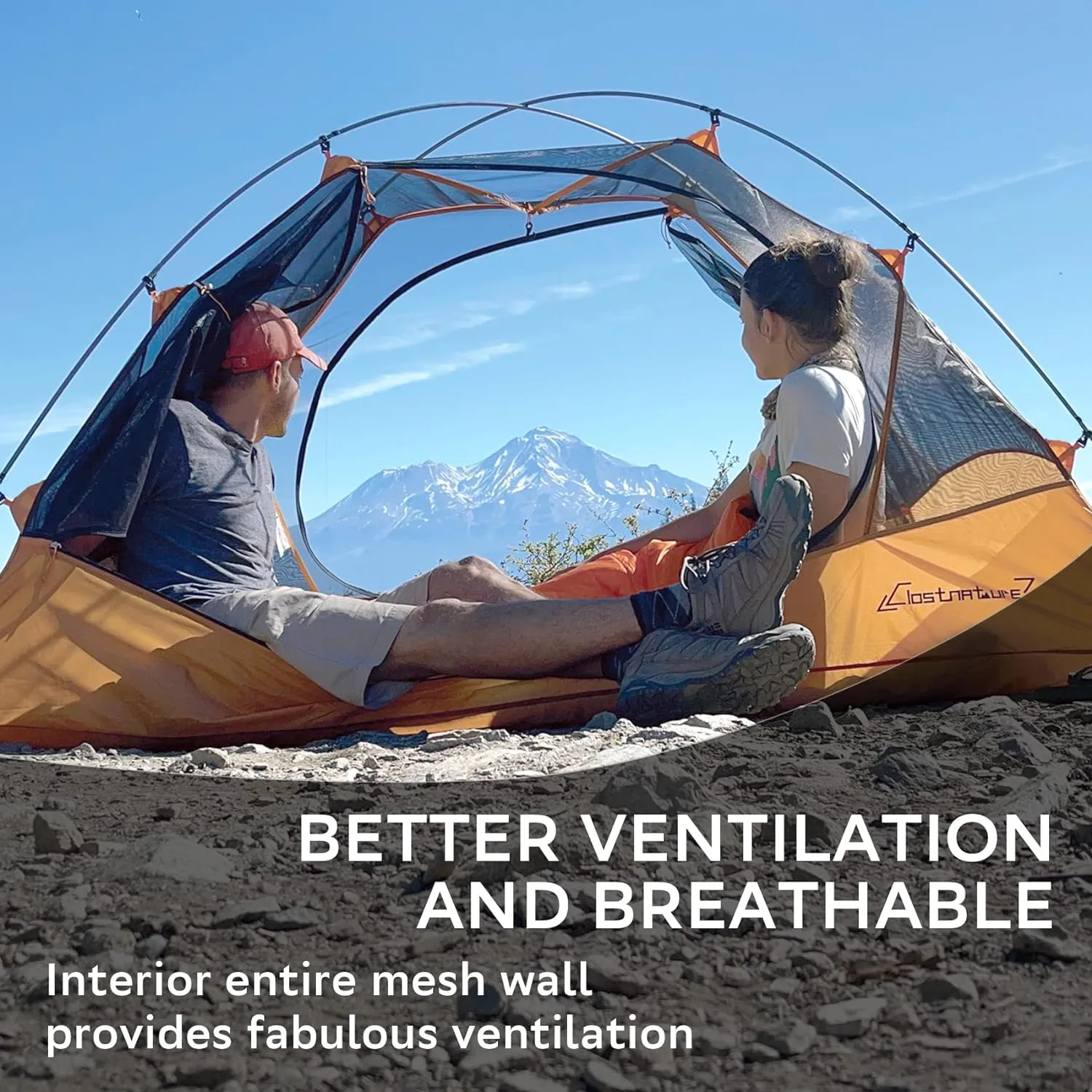 Clostnature Polaris Lightweight Backpacking Tent - 1/1.5/2/3/4/6 Person Ultralight Waterproof Camping Tent, 3 Season Large Size Easy Setup Tent for Family, Outdoor, Hiking and Mountaineering