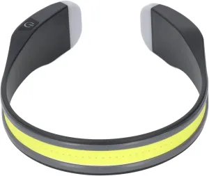 COB Headlamp, Bright LED Head Flashlight with Warning Lights, USB Rechargeable Head Torch for Hiking, Camping, Repair, Working, Maintenance