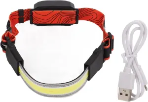 COB Headlight Rechargeable High Bright Headlamps Night Running Camping