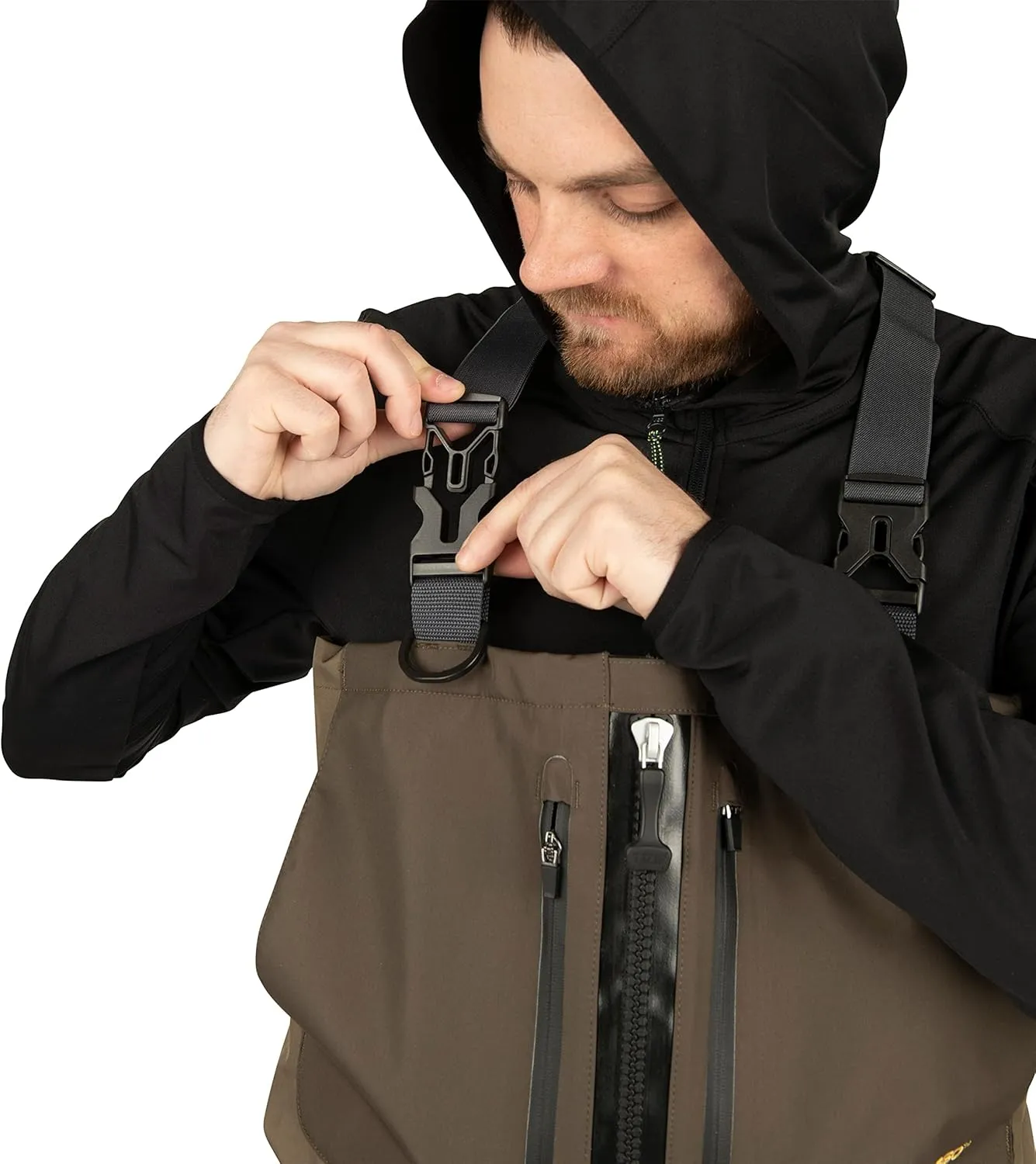 Compass 360 by SJK Deadfall-Z Stout Zippered STFT Wader Waterproof Fishing, Bootfoot, Lightweight Men & Women Breathable