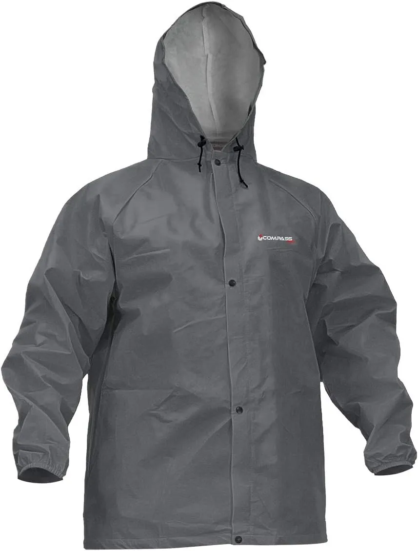 Compass 360 Sport-Lite Adjustable Hood Lightweight Waterproof Rain Suit with Storage Bag for Men