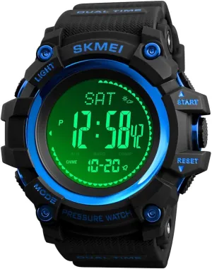 Compass, Altimeter, Barometer, and Thermometer Watch Survival Watch Outdoors Sport Fitness Digital Watch for Men