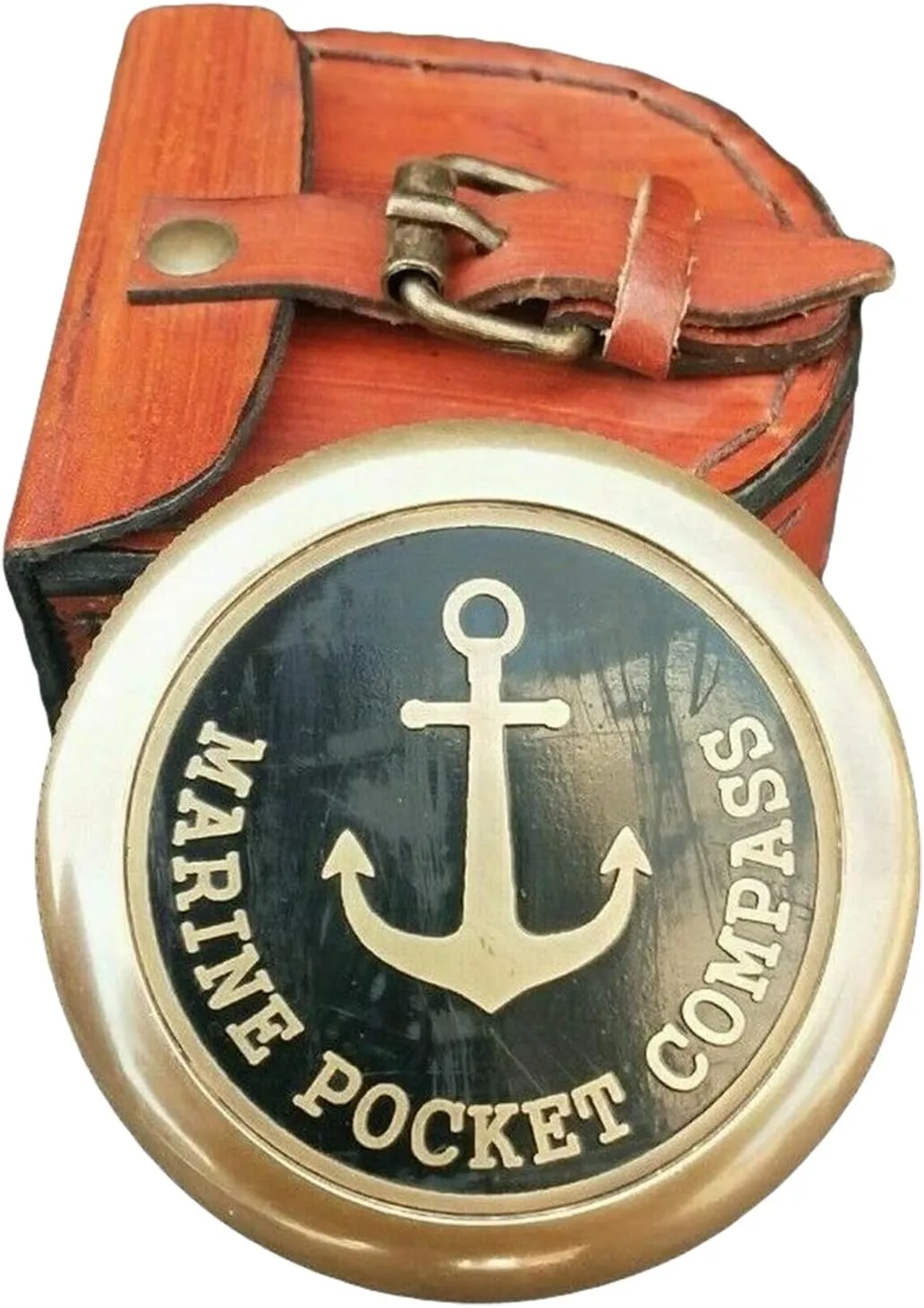 Compass Antique Brass Nautical Pocket Compass W/ Box Marine Anchor Vintage Compass Hiking Adventure Survival Tool Antique Collectible Compass Gift by THEMEDIEVALMARTCITY