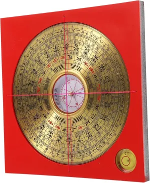 Compass Chinese Ancient Taoist Square Portable Compact Decorative Home Office