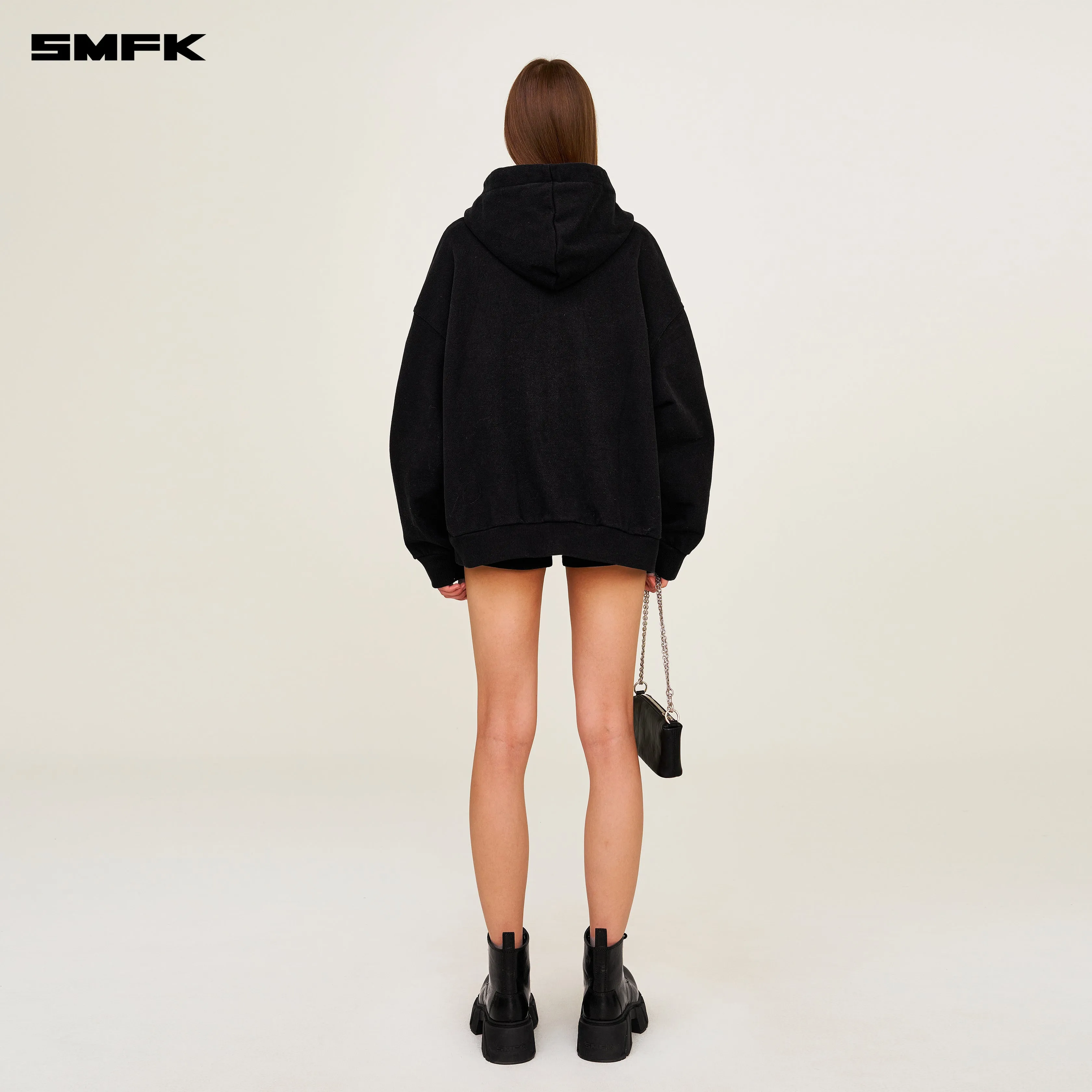 Compass Classic Cross Hoodie Black Jacket