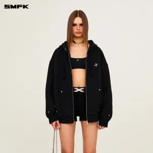Compass Classic Cross Hoodie Black Jacket