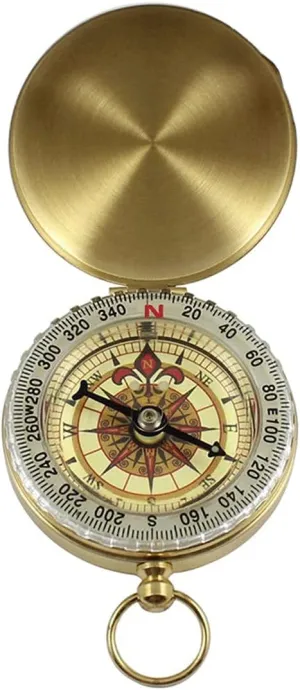 Compass Compass Hiking Survival Camping Hiking Pocket Brass Golden Compass Portable Compass Navigation for Outdoor Activities