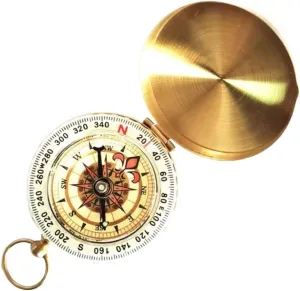 Compass Compass Hiking Survival Camping Hiking Pocket Brass Golden Compass Portable Compass Navigation for Outdoor Activities