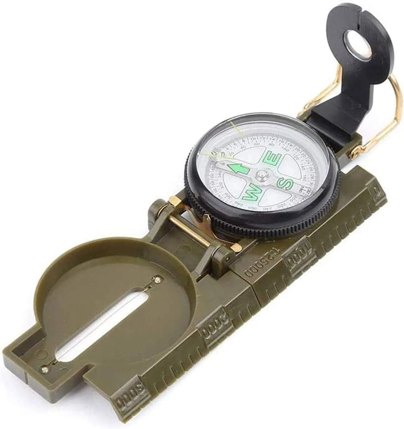 Compass for Hiking - Compass Military Grade Style Camping Backpacking - Green Compass - Hiking Waterproof