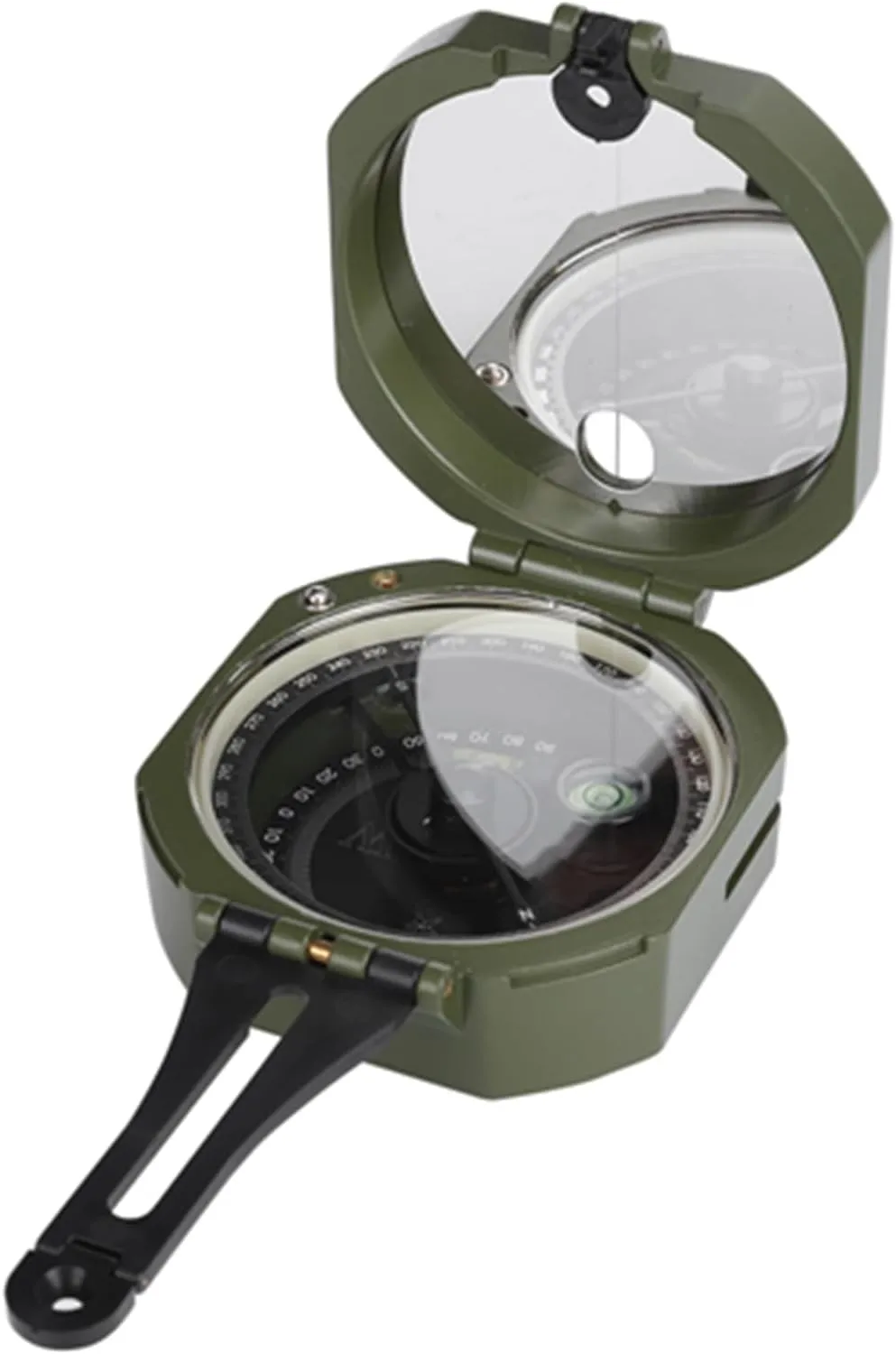 Compass, Geological High Accuracy Waterproof Fluorescent Compass, Suitable for Geological Survey Orienteering Green