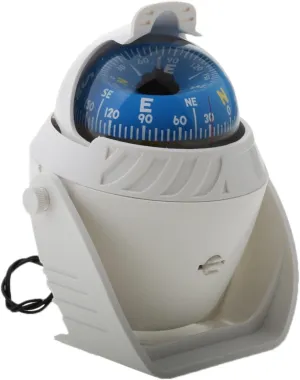 Compass LED Light Electronic Navigation Compass for Sea Marine Boat Ship Car Auto (White)