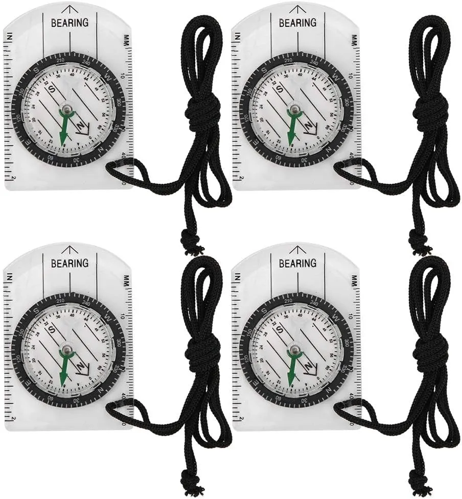 Compass, Orienteering Magnetic Compass, Tunable Declination Map Compass for Camping Trip Travelling