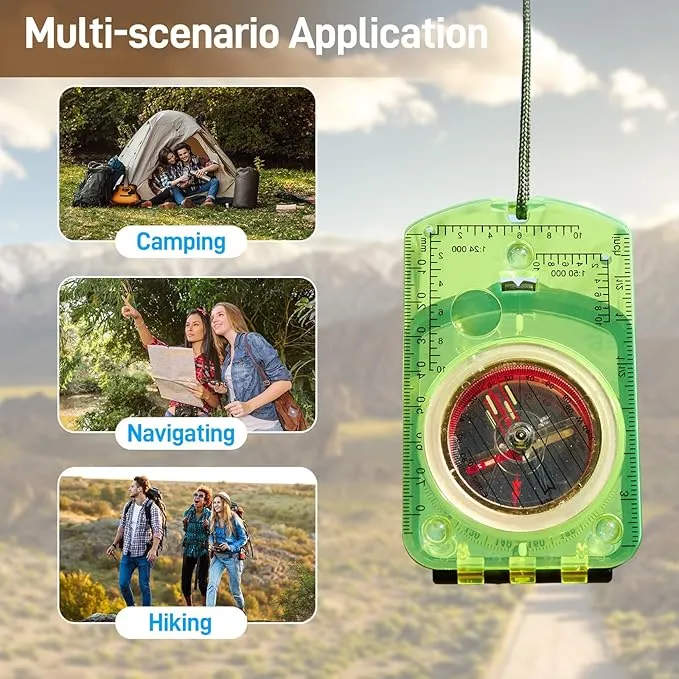 Compass, Sportneer Compass Hiking Survival Compass with Mirror Orienteering Compass Boy Scout Compass for Kids Gifts Hiking Camping Backpacking Map Navigation