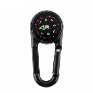Compass Thermometer Keychain