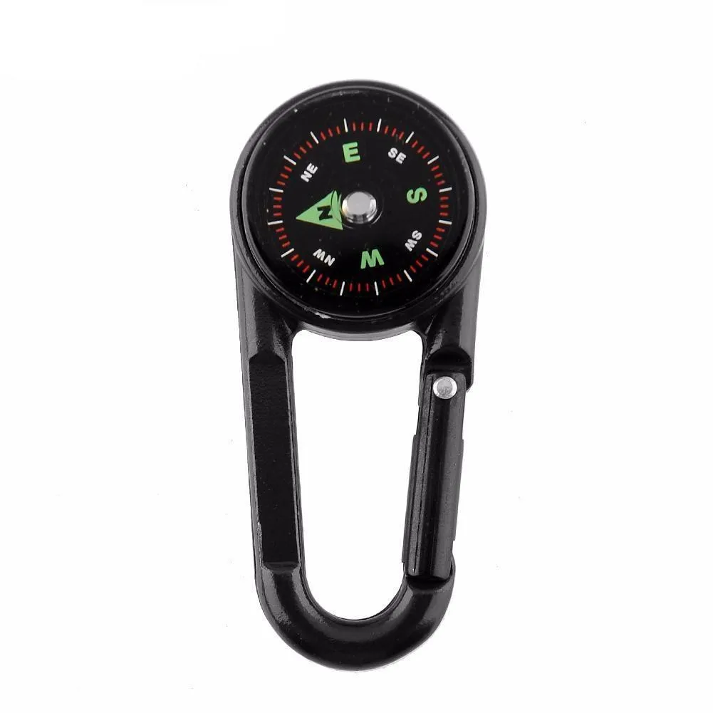 Compass Thermometer Keychain