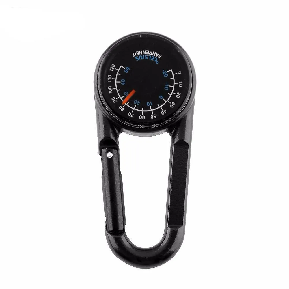 Compass Thermometer Keychain