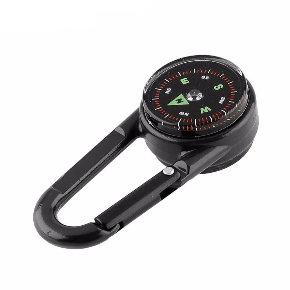 Compass Thermometer Keychain