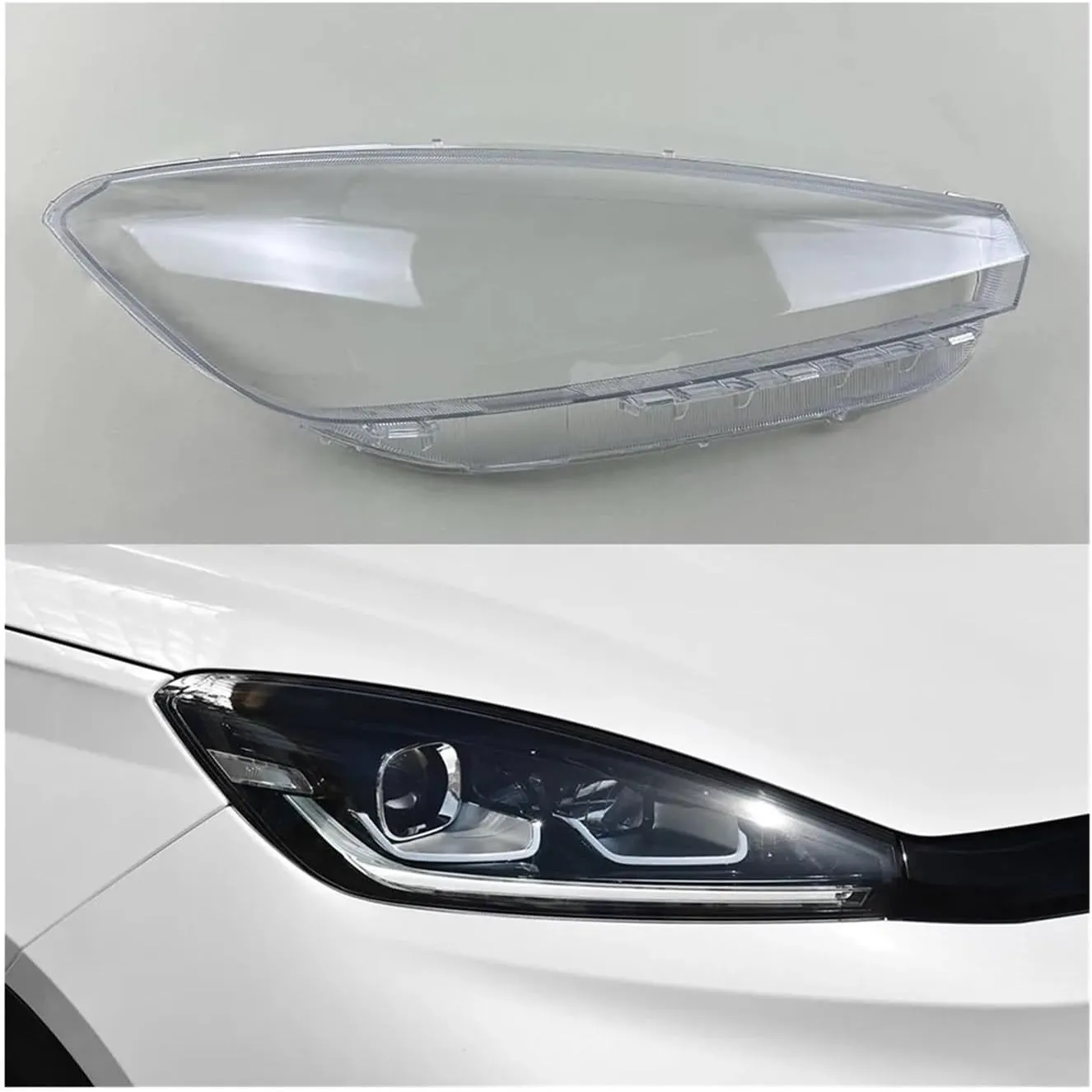 Compatible For Weltmeister EX5 2018-2021 Headlamp Cover Transparent Shade Lamp Headlight Shell Lens Plexiglass Replace Original Lampshade(1PCS right side)