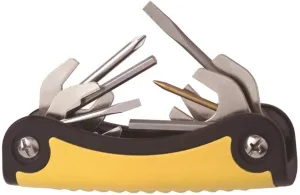 Concepts New T-2 Scuba Toolpack Multi Tool for Repairing & Adjusting Scuba Diving Regulators (11 Stainless Steel Tools), Black/Yellow