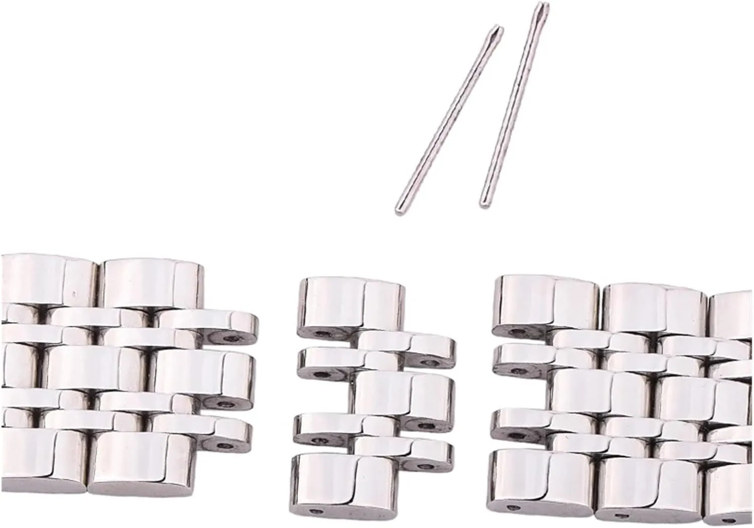 CongYi Polished Stainless Steel Watchband 18mm 20mm 22mm 24mm Men's Metal Watch Strap Bracelet Style Clock Accessories