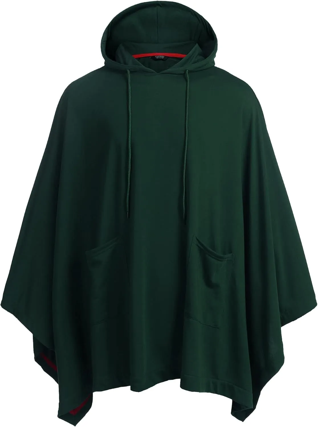 COOFANDY Unisex Casual Hooded Poncho Cape Cloak Fashion Coat Hoodie Pullover with Pocket