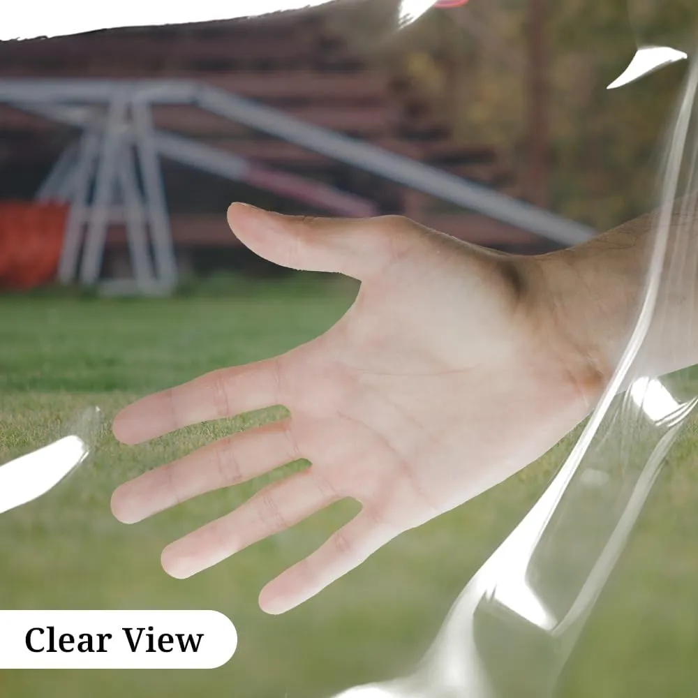 Covers & all Clear Tarps Made of Waterproof & Tear Resistant Vinyl Coated PVC Material, 18 oz, 560 GSM 20 mil Tarpaulin (8' H x 14' W Feet)