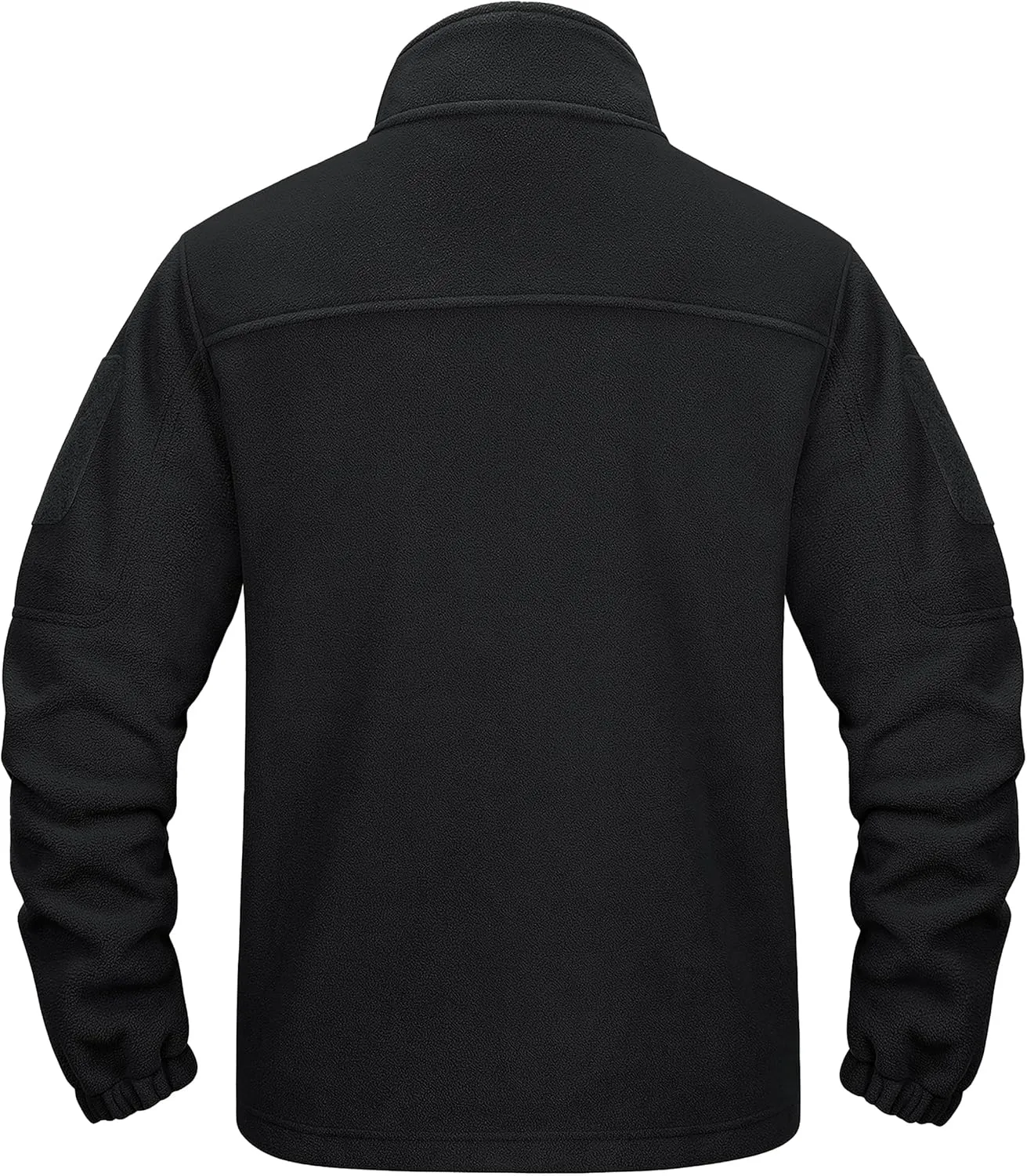 CRYSULLY Men's Fleece Jacket Tactical Full-Zip Winter Coat Jackets Multi Pockets