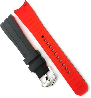 Curved End Diving Silicone Watch Bracelet For Omega Rubber Strap For Seiko Wristband For Tissot Watch Band For Tudor