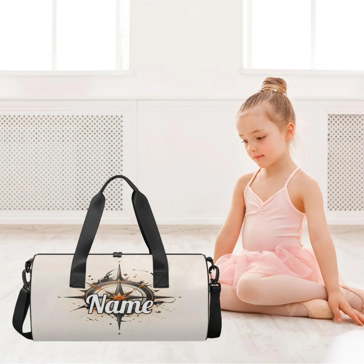 Custom Dance Duffel Bag Sport Backpacks Gyms and Weekend Overnight Travel Duffle Bag Birthday Christmas Halloween Waterproof, Old Compass