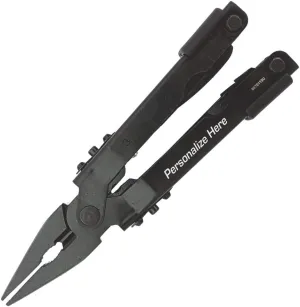 Custom Laser Engraved Gerber 600 Multiplier Multi-Tool - Black Needlenose