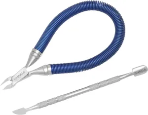 Cuticle Remover and Cutter with Cuticle Pusher – Professional Stainless Steel Cuticle Nippers and trimmer with sharp blades for Manicure and Pedicure