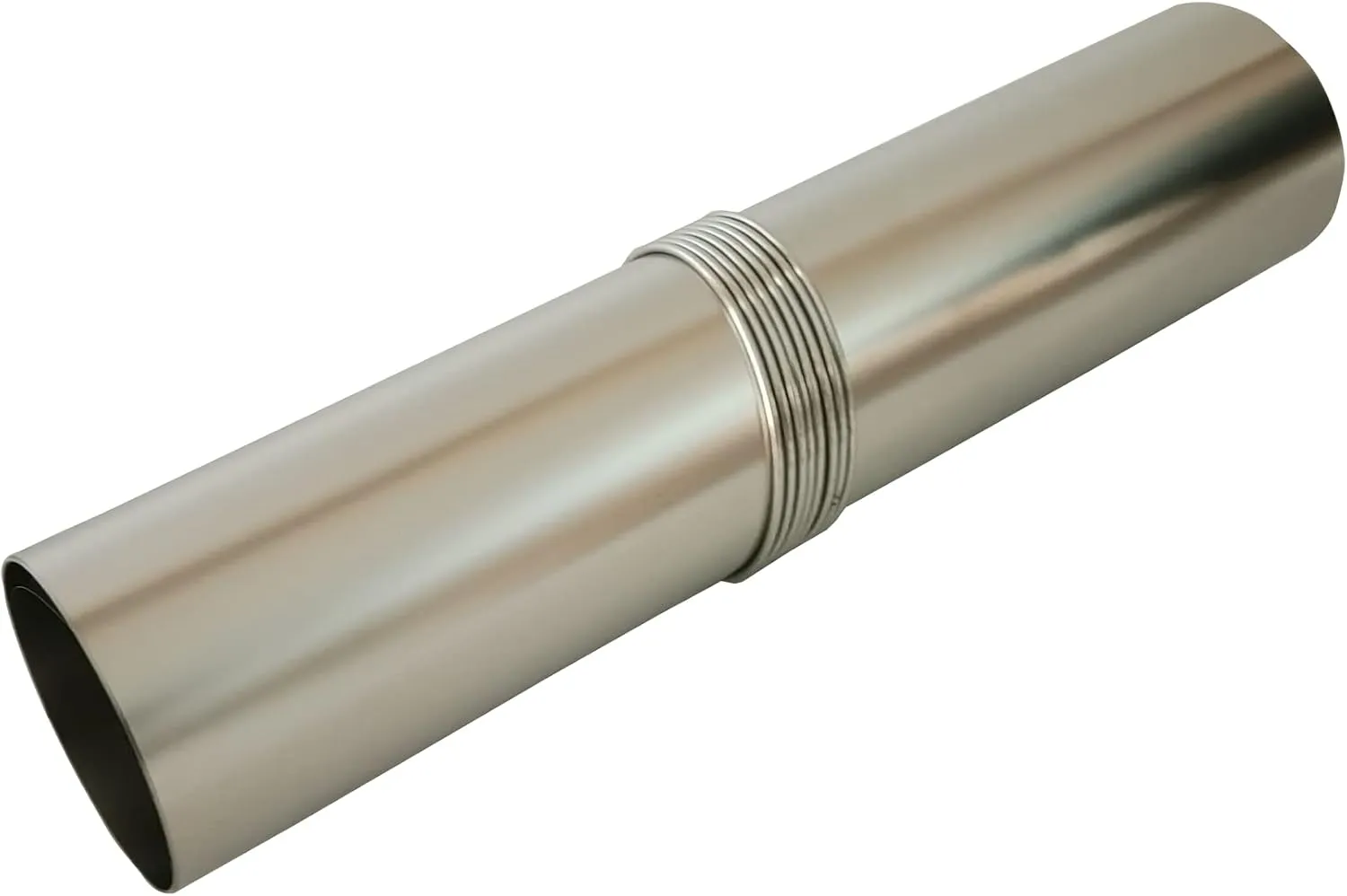 DANCHEL OUTDOOR Roll up Titanium Stove Pipe Ultralight,Camping Wood Stove Chimney Pipe with Rings, Hot Tent Accessories Replacement Flue 2.36’’ Dia., 11''Wide, 9.8ft/3m Length