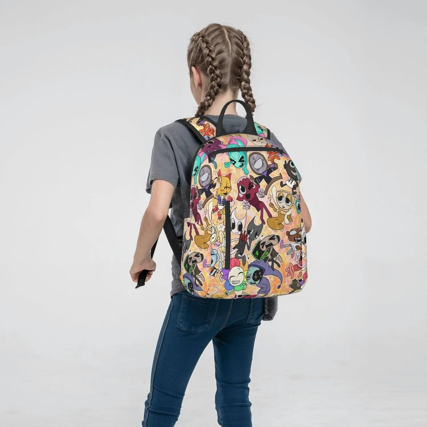 Dandys World Backpack Cartoon Print Fashion Daily Multi-Purpose Backpack Unisex 15in