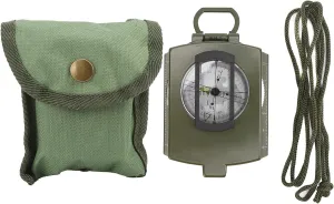 DC60-2a High-Grade Folding Compass, Outdoor Aluminum Compass, Multifunctional Luminous Field Survival Compass
