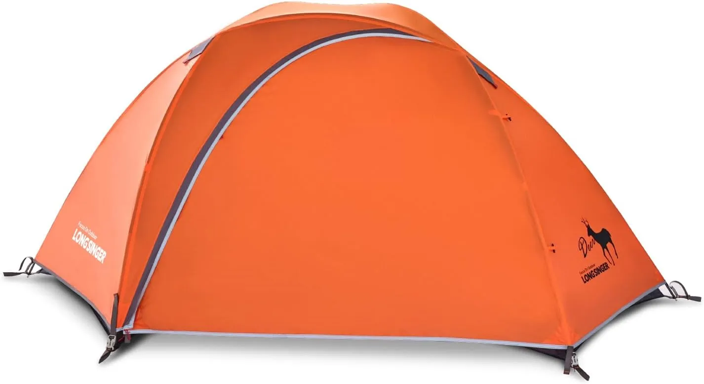 Deer Series Lightweight Backpacking Tent, Waterproof 2 Person 3 Person Tent, Double Layer Easy Set up Ultralight Two Person Tent