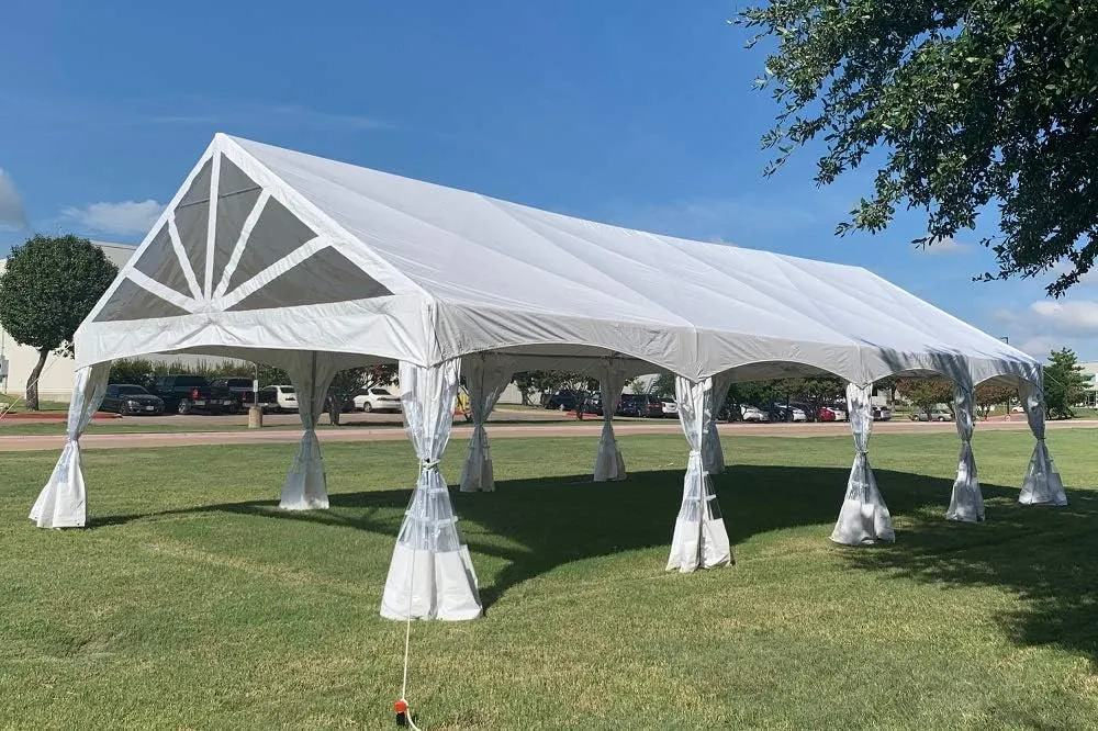DELTA 40'x20' PVC Marquee Tents for Parties, Large Party Tent, Outdoor Wedding Tent, Heavy Duty Fire Retardard Waterproof Canopy, Carpas para Fiestas,Outdoor Event   7 Storage Bags
