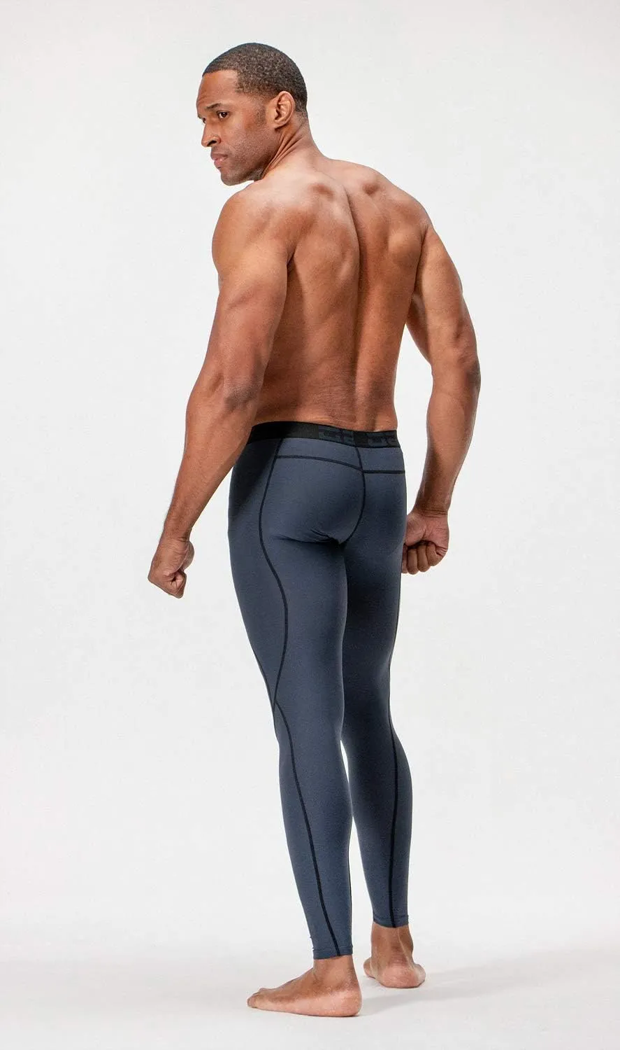DEVOPS 2 or 3 Pack Men's Compression Pants Athletic Leggings with Pocket/Non-Pocket