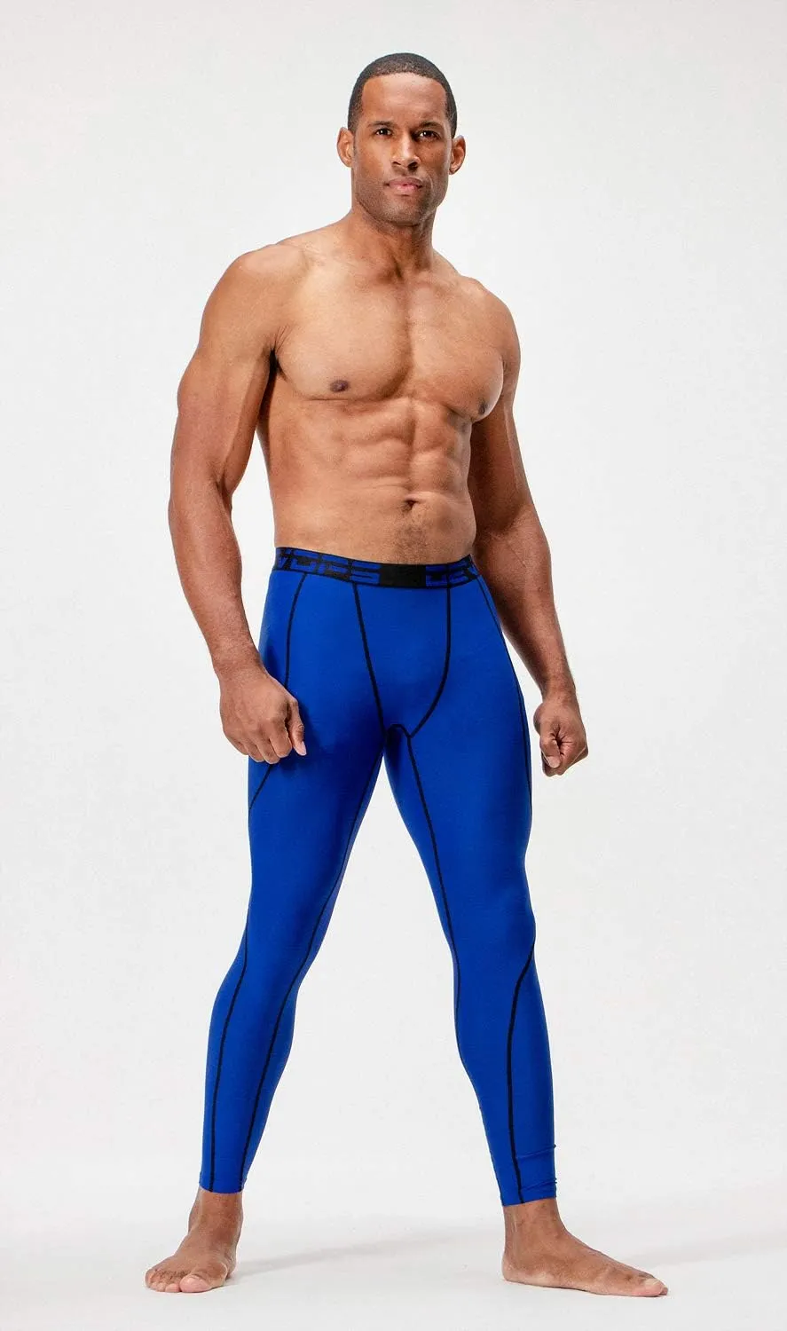 DEVOPS 2 or 3 Pack Men's Compression Pants Athletic Leggings with Pocket/Non-Pocket