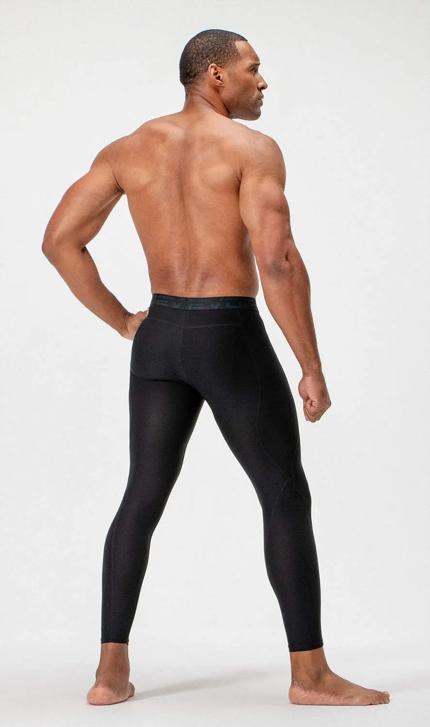 DEVOPS 2 or 3 Pack Men's Compression Pants Athletic Leggings with Pocket/Non-Pocket