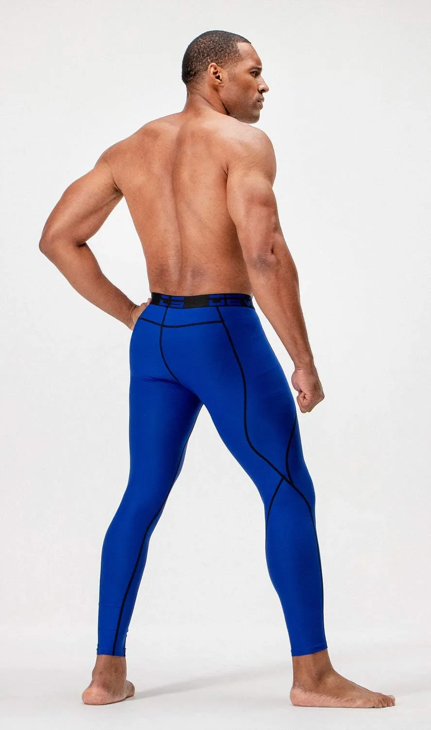DEVOPS 2 or 3 Pack Men's Compression Pants Athletic Leggings with Pocket/Non-Pocket