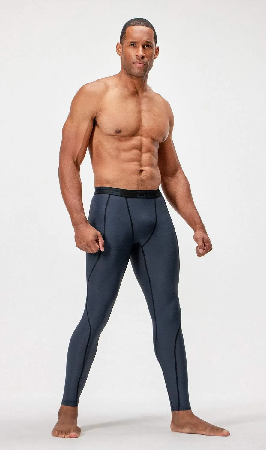 DEVOPS 2 or 3 Pack Men's Compression Pants Athletic Leggings with Pocket/Non-Pocket