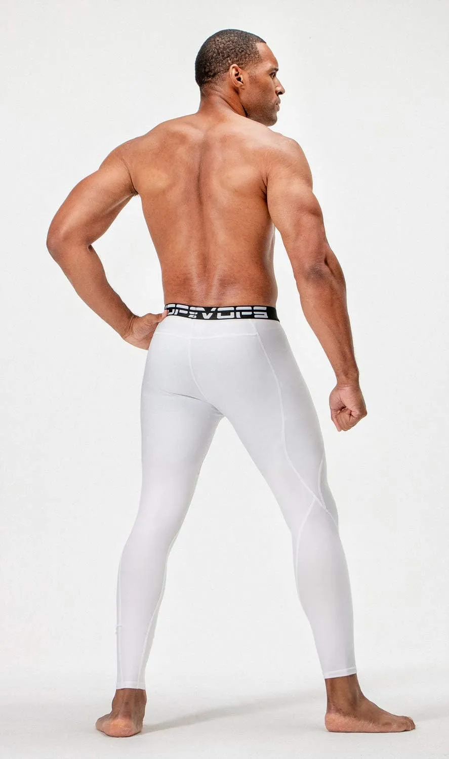 DEVOPS 2 or 3 Pack Men's Compression Pants Athletic Leggings with Pocket/Non-Pocket