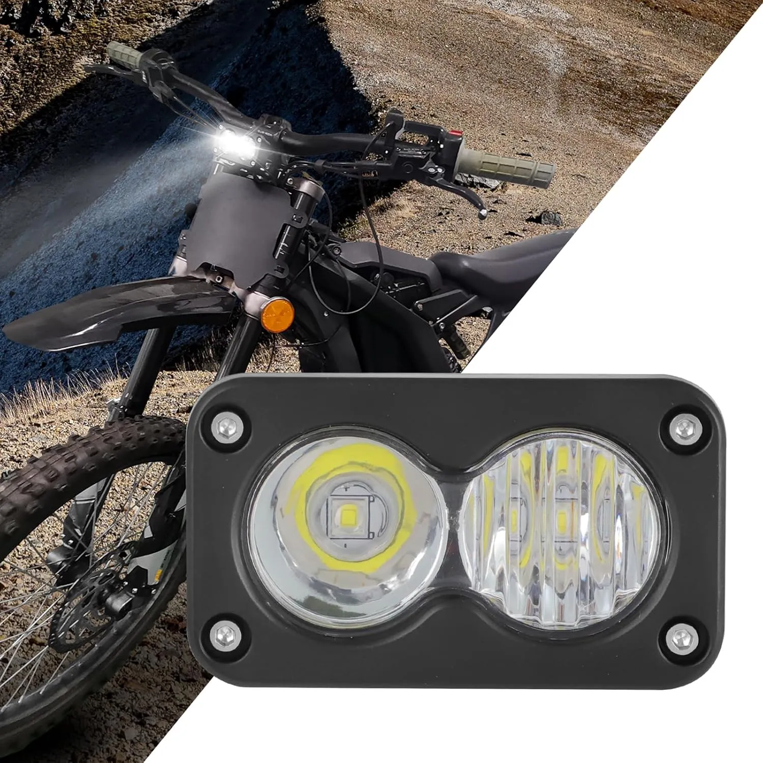 Dirtbike Headlight Kit for Talaria Sting R MX4/Sur-Ron Segway X260 PC Lens Motorcycle Light Bar Led Headlamp