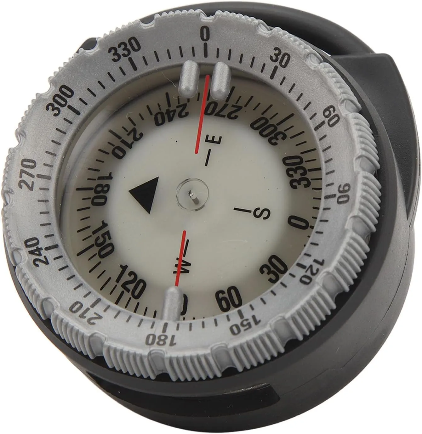 Diving Compass, 50M Underwater Diving Compass Luminous Magnetic Pipe Clamp Compact Navigation Comapss for Diving Water Sports