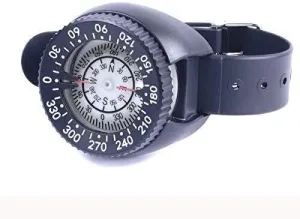 Diving Compass Underwater Wrist Compass – 50M Depth, Blackout Dial, Precision Navigation for Hiking & Diving