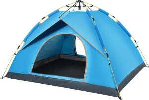 Dome Tent, Instant Pop Up Tents for 2-3 Person, Windproof Portable Camping Tents for Hiking Outdoor Festivals Travel Blue