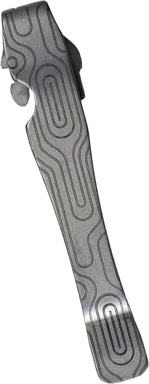Donk! Pocket Clip for Leatherman Wave, Wave Plus , Surge & Charge AL, ALX, Ti, XTi - Titanium TC4 - Custom Designs - Quick Release - Extra Carry Options 'Norwegian Wood’